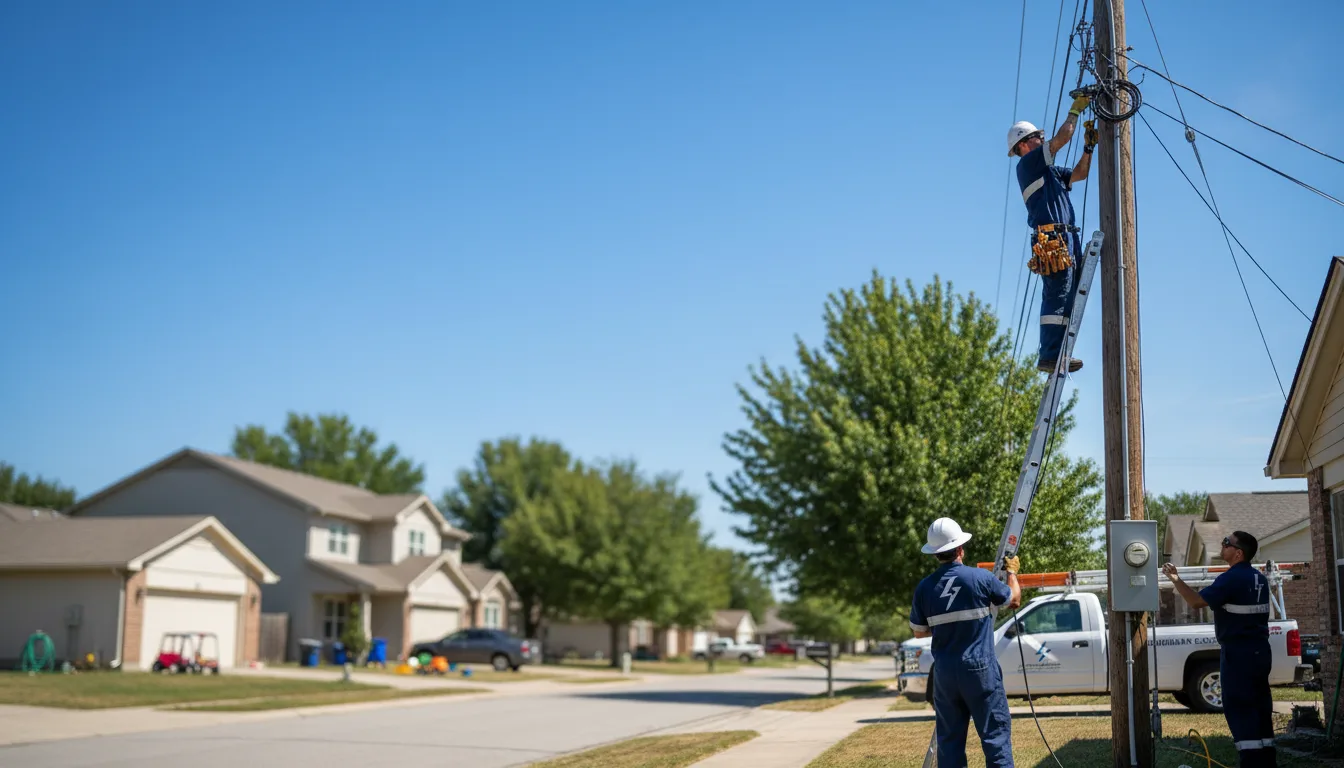 Residential electrician providing installation services in Sanders, AZ